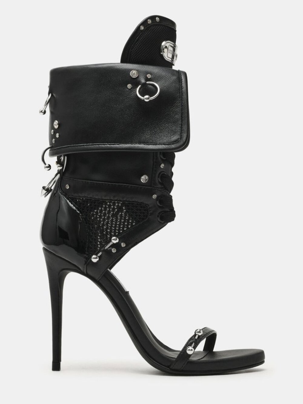 New Steve Madden Womens Casella Piercing Black stiletto heel choose sz shoe - Picture 2 of 6